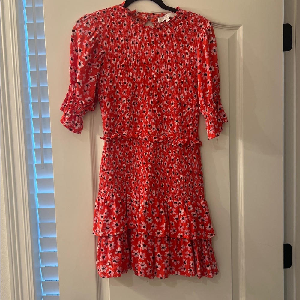 Karlie Red Floral Mini Dress - Picture 3 of 4